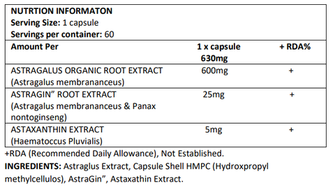 Image Of KIOR™ Astragalus capsules | Health Capsules | Supplements | Wellbeing | Self Care